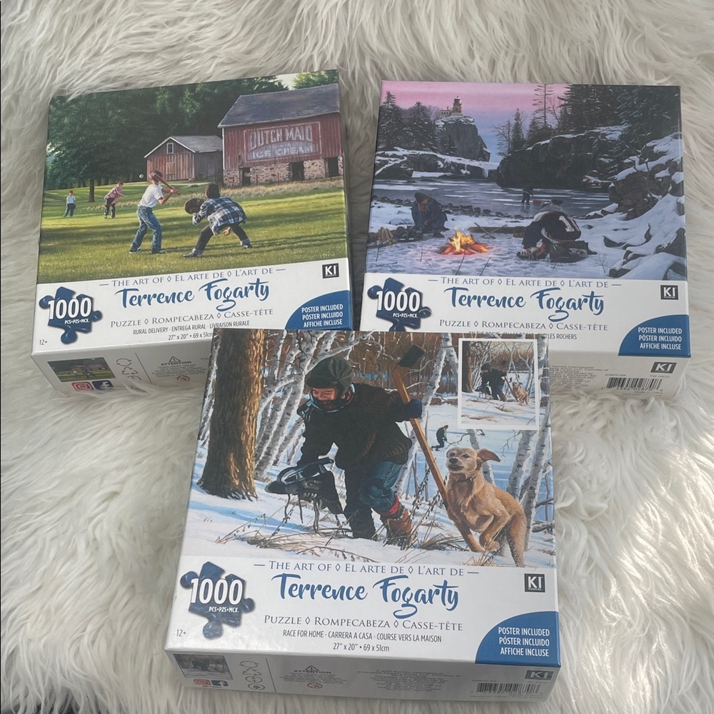 Terrence Fogarty Puzzle lot - 1000 Pieces
